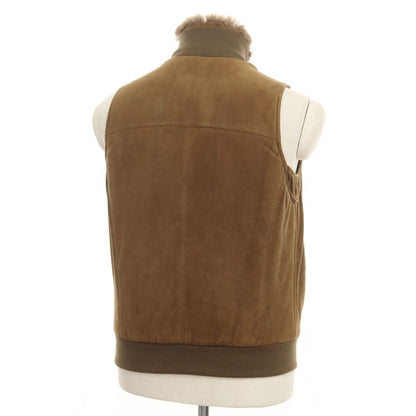 [Used] EMMETI goat suede leather padded vest brown [size 46] [BRW] [A/W] [condition rank C] [men&