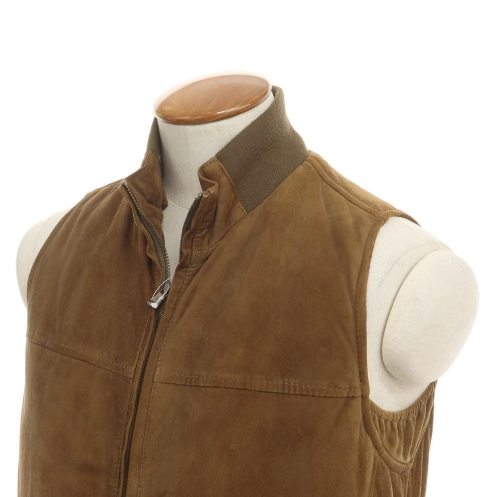 [Used] EMMETI goat suede leather padded vest brown [size 46] [BRW] [A/W] [condition rank C] [men&