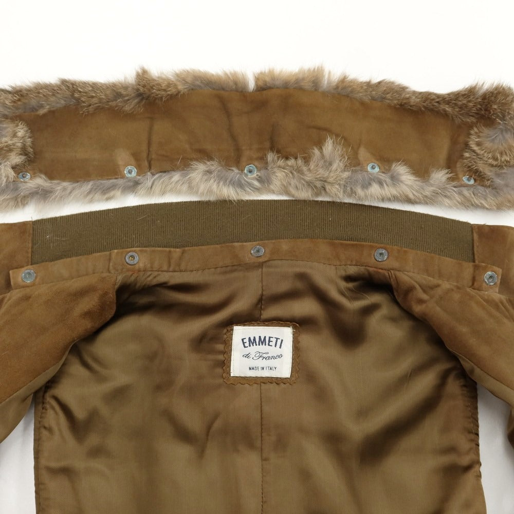 [Used] EMMETI goat suede leather padded vest brown [size 46] [BRW] [A/W] [condition rank C] [men&