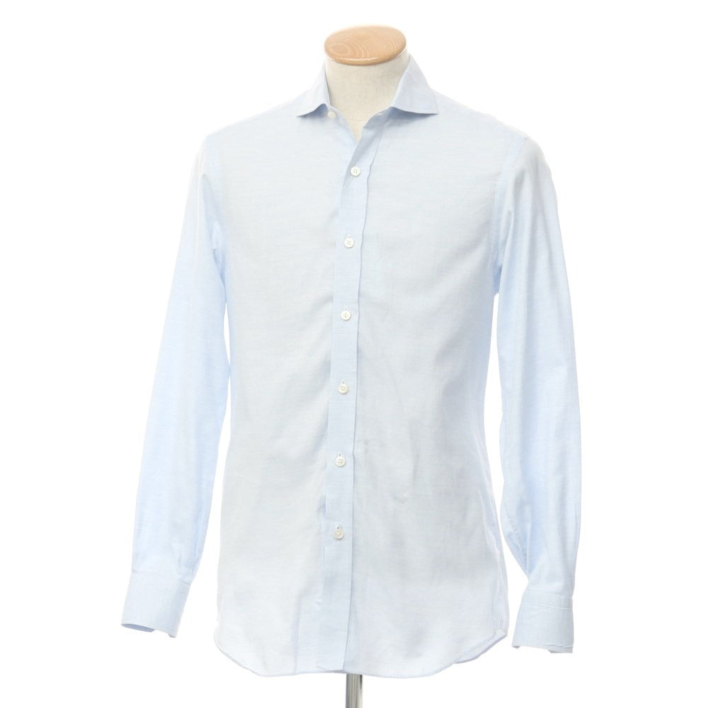 [Used] Salvatore Piccolo Cotton Horizontal Collar Dress Shirt Light Blue [Size 37] [BLU] [S/S/A/W] [Condition Rank C] [Men&