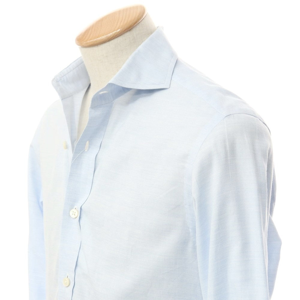 [Used] Salvatore Piccolo Cotton Horizontal Collar Dress Shirt Light Blue [Size 37] [BLU] [S/S/A/W] [Condition Rank C] [Men&