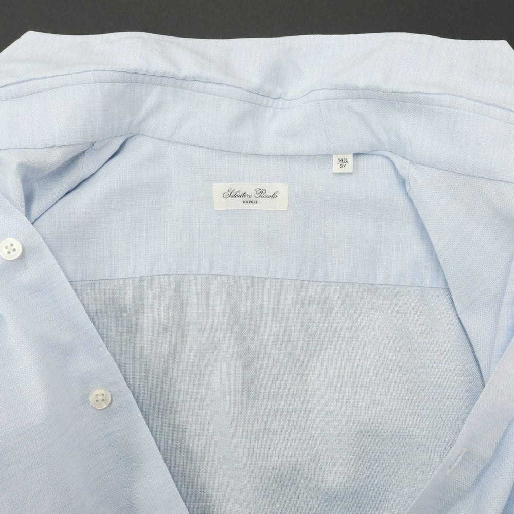 [Used] Salvatore Piccolo Cotton Horizontal Collar Dress Shirt Light Blue [Size 37] [BLU] [S/S/A/W] [Condition Rank C] [Men&