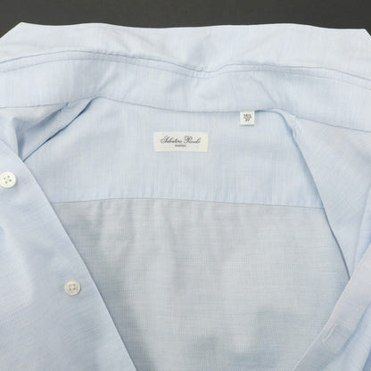[Used] Salvatore Piccolo Cotton Horizontal Collar Dress Shirt Light Blue [Size 37] [BLU] [S/S/A/W] [Condition Rank C] [Men&