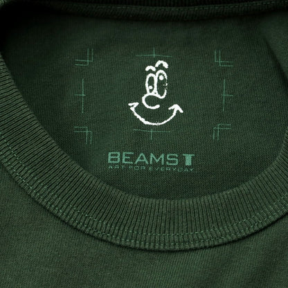 [Used] BEAMS T Cotton Short Sleeve Crew Neck T-Shirt Green [Size M] [GRN] [S/S] [Condition Rank B] [Men&