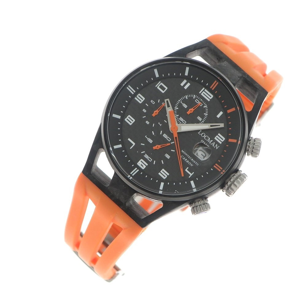 [Used] LOCMAN 1000-piece limited edition Montecristo chronograph watch, black x orange [BLK] [S/S/A/W] [Condition rank B] ​​[Men&