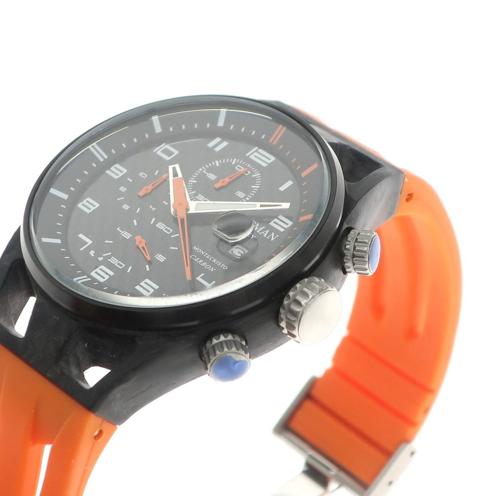 [Used] LOCMAN 1000-piece limited edition Montecristo chronograph watch, black x orange [BLK] [S/S/A/W] [Condition rank B] ​​[Men&