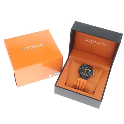 [Used] LOCMAN 1000-piece limited edition Montecristo chronograph watch, black x orange [BLK] [S/S/A/W] [Condition rank B] ​​[Men&