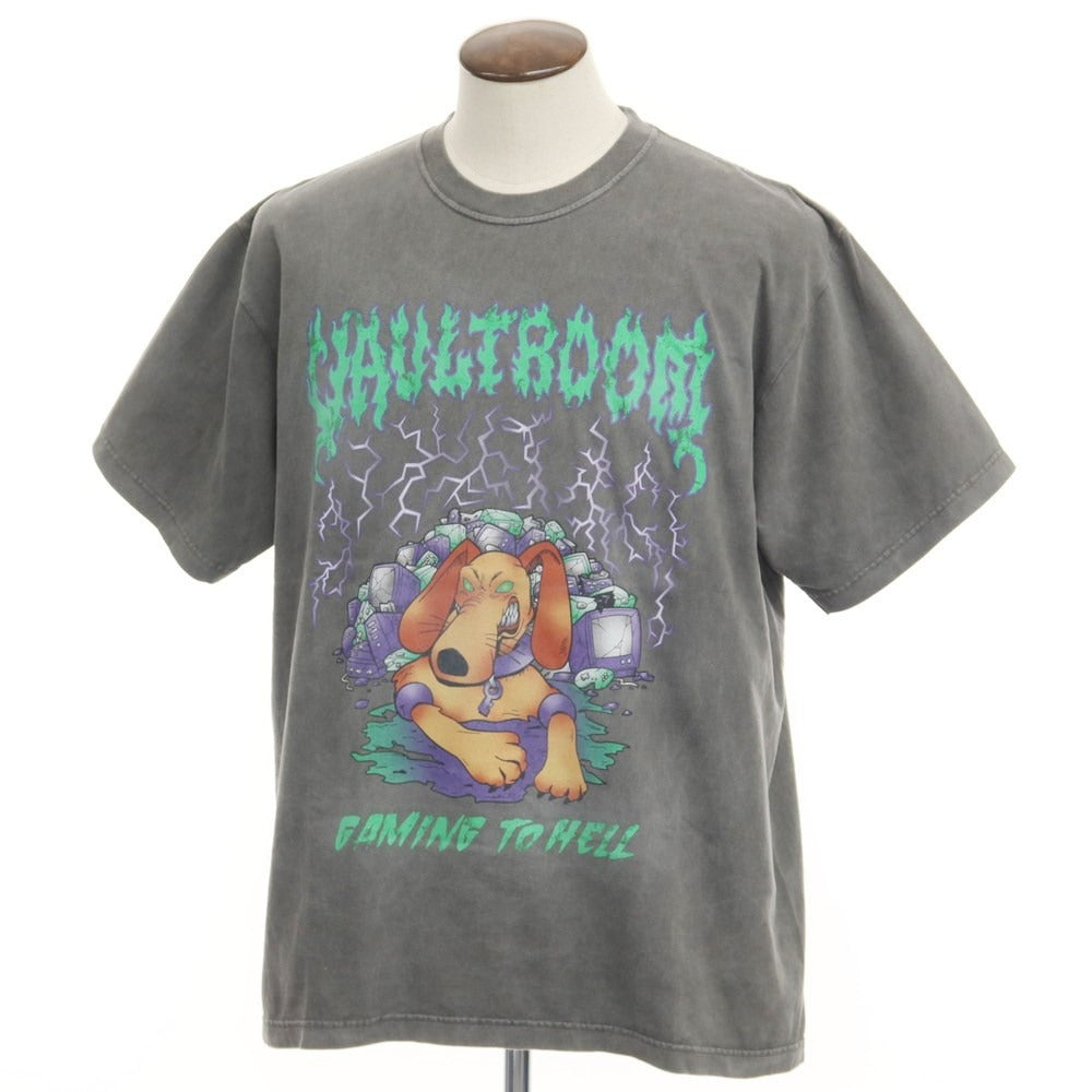 【中古】ボルトルーム vaultroom コットン 半袖 クルーネック Tシャツ グレー【サイズXL】【GRY】【S/S】【状態ランクA】【ユニセックス】【768886】