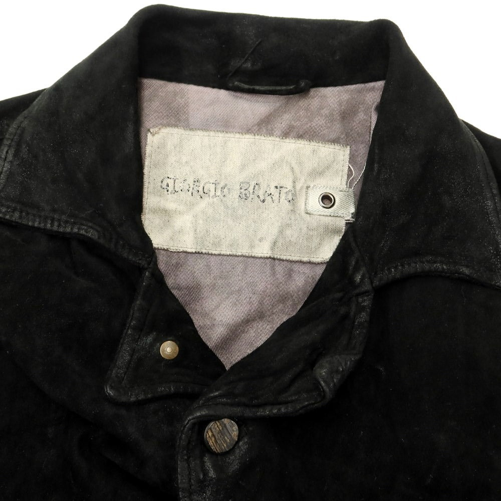 [Used] Giorgio Brato GIORGIO BRATO Washable Leather Coat Black [Size 46] [BLK] [A/W] [Condition Rank C] [Men&