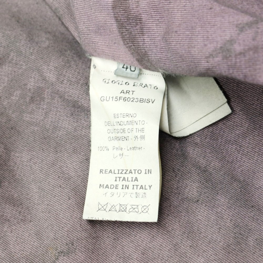 [Used] Giorgio Brato GIORGIO BRATO Washable Leather Coat Black [Size 46] [BLK] [A/W] [Condition Rank C] [Men&