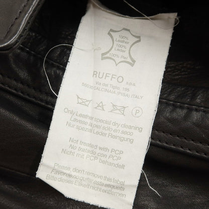 [Used] RUFFO Leather Jacket Blouson Black [Size 46] [BLK] [A/W] [Condition Rank C] [Men&