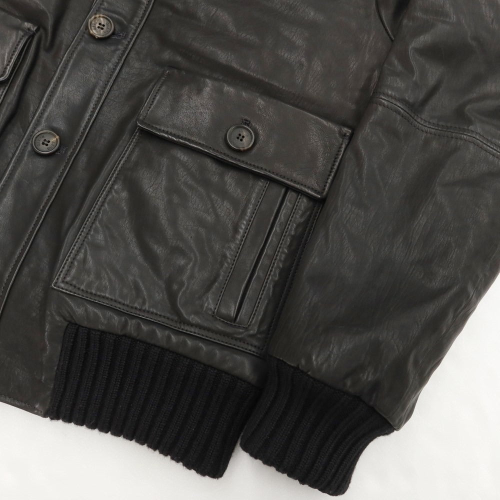 [Used] RUFFO Leather Jacket Blouson Black [Size 46] [BLK] [A/W] [Condition Rank C] [Men&
