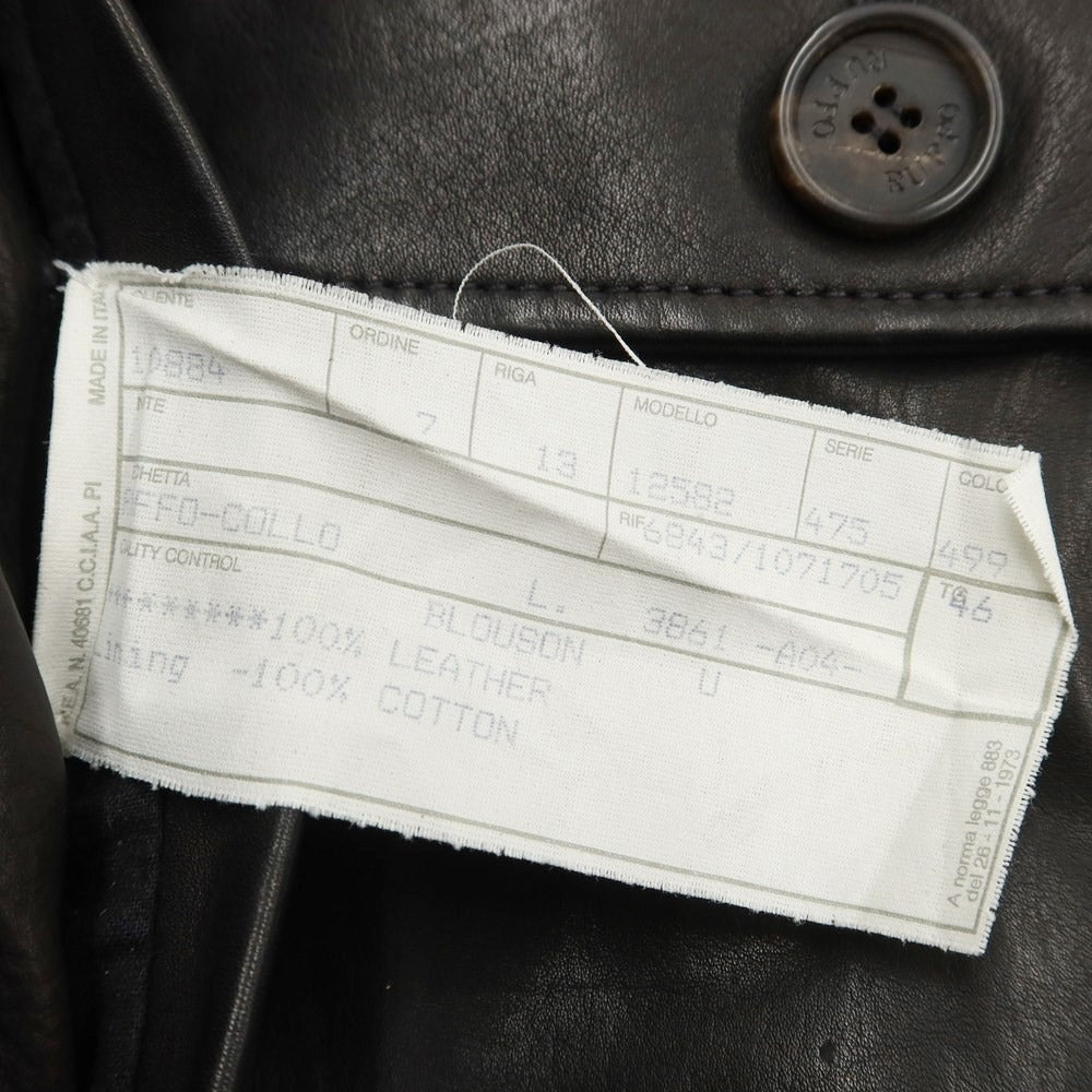 [Used] RUFFO Leather Jacket Blouson Black [Size 46] [BLK] [A/W] [Condition Rank C] [Men&
