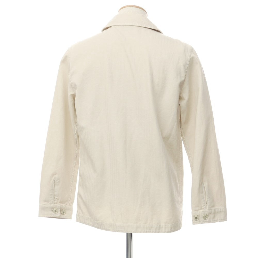 アスペジ ASPESI コットンリネン ワークジャケット ライトベージュサイズS Used] ASPESI Cotton Linen Work Jacket Light Beige [S