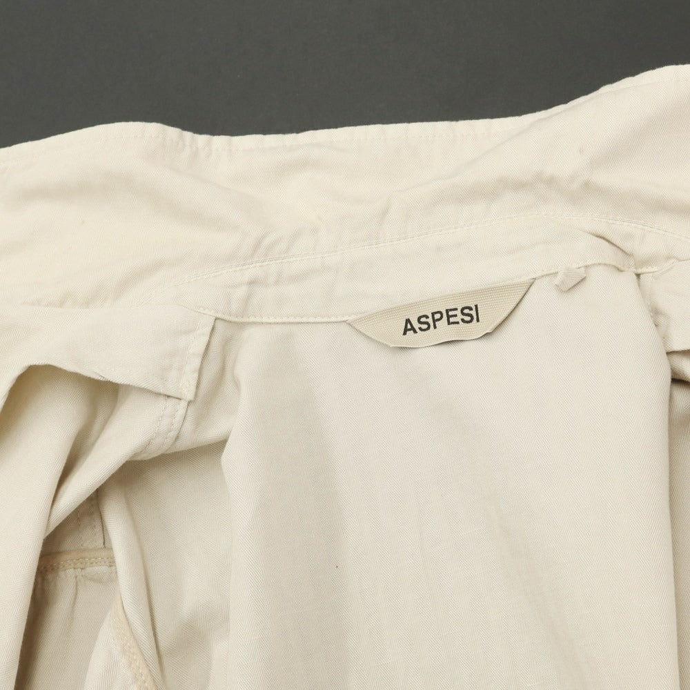 アスペジ ASPESI コットンリネン ワークジャケット ライトベージュサイズS Used] ASPESI Cotton Linen Work Jacket Light Beige [S