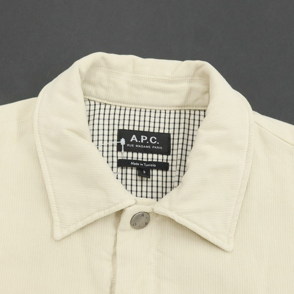 [Used] A.P.C. Cotton padded coverall blouson, light beige [Size S] [BEI] [A/W] [Condition Rank C] [Men&