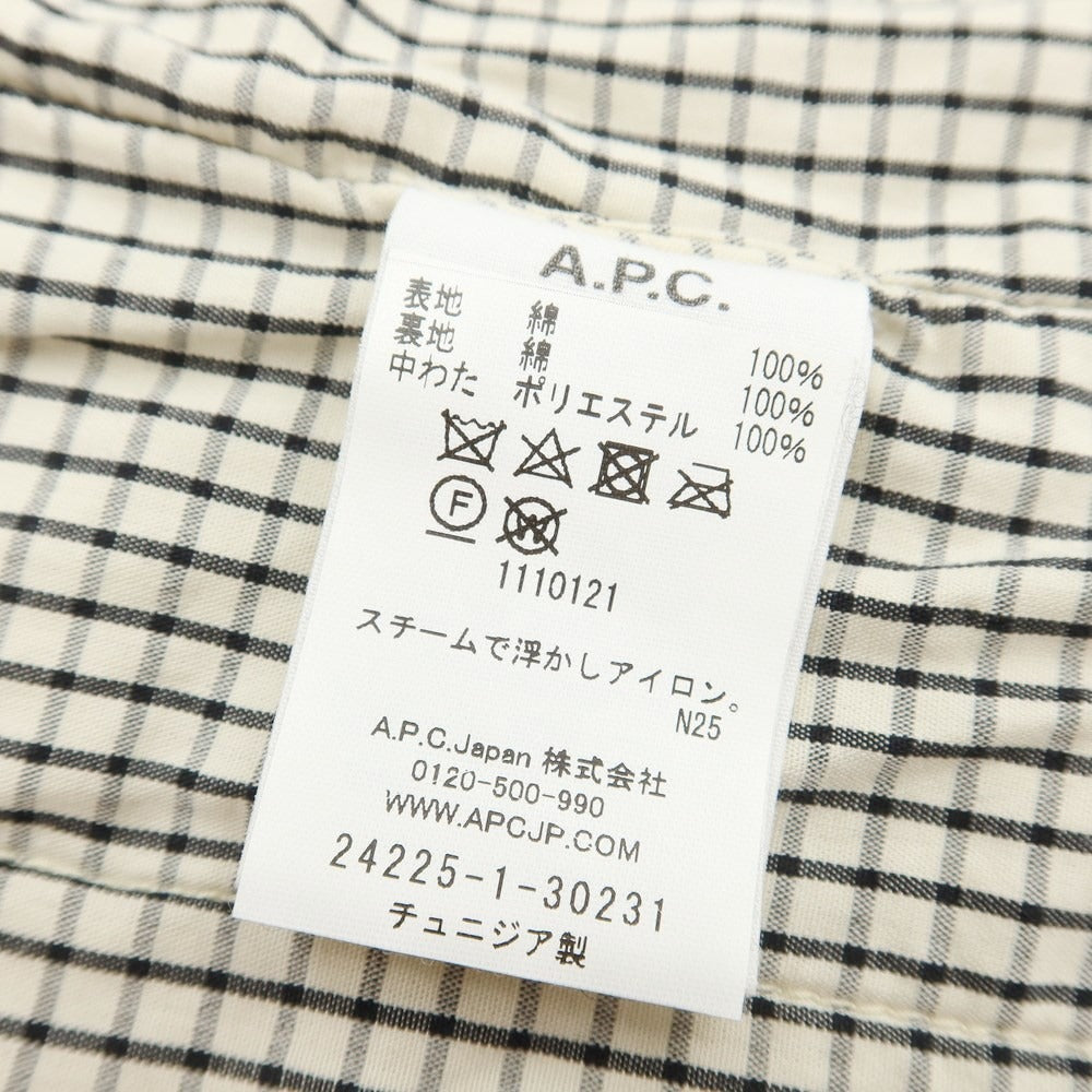 [Used] A.P.C. Cotton padded coverall blouson, light beige [Size S] [BEI] [A/W] [Condition Rank C] [Men&