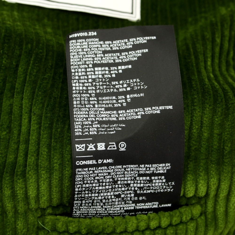 [Used] AMI Alexandre Mattiussi Cotton Corduroy 2B Casual Jacket Green [Size 46] [GRN] [A/W] [Condition Rank C] [Men&