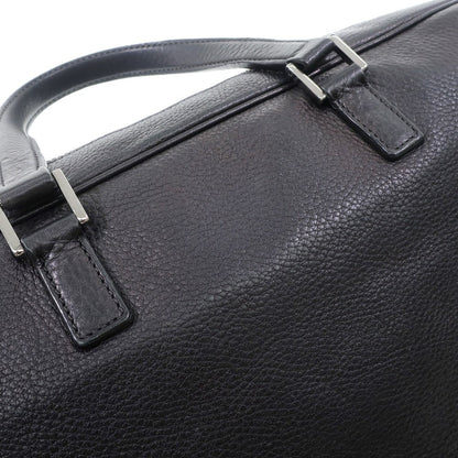 [Used] PRADA Full Leather Briefcase Black [Condition Rank C] [Men&