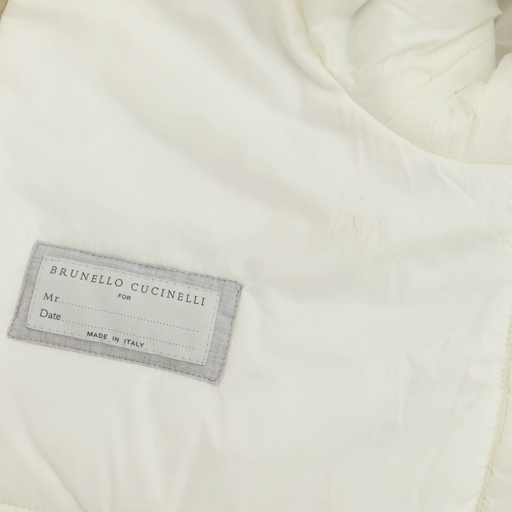 [Used] Brunello Cucinelli Cotton Nylon Padded Zip-up Blouson Beige [Size XS] [BEI] [A/W] [Condition Rank C] [Men&