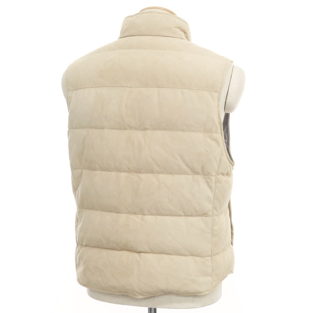 [Used] Brunello Cucinelli Suede Leather Down Vest Beige [Size XS] [BEI] [A/W] [Condition Rank C] [Men&