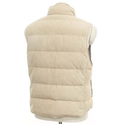 [Used] Brunello Cucinelli Suede Leather Down Vest Beige [Size XS] [BEI] [A/W] [Condition Rank C] [Men&