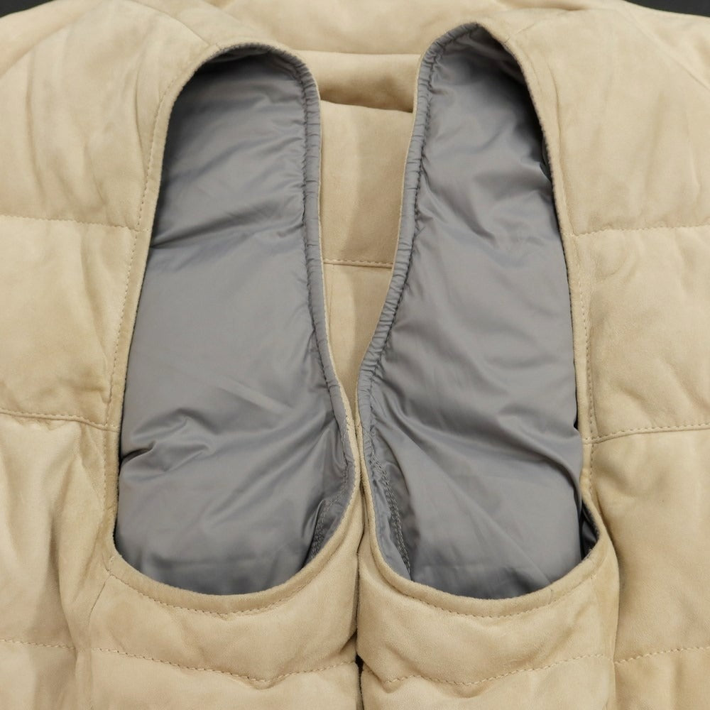 [Used] Brunello Cucinelli Suede Leather Down Vest Beige [Size XS] [BEI] [A/W] [Condition Rank C] [Men&