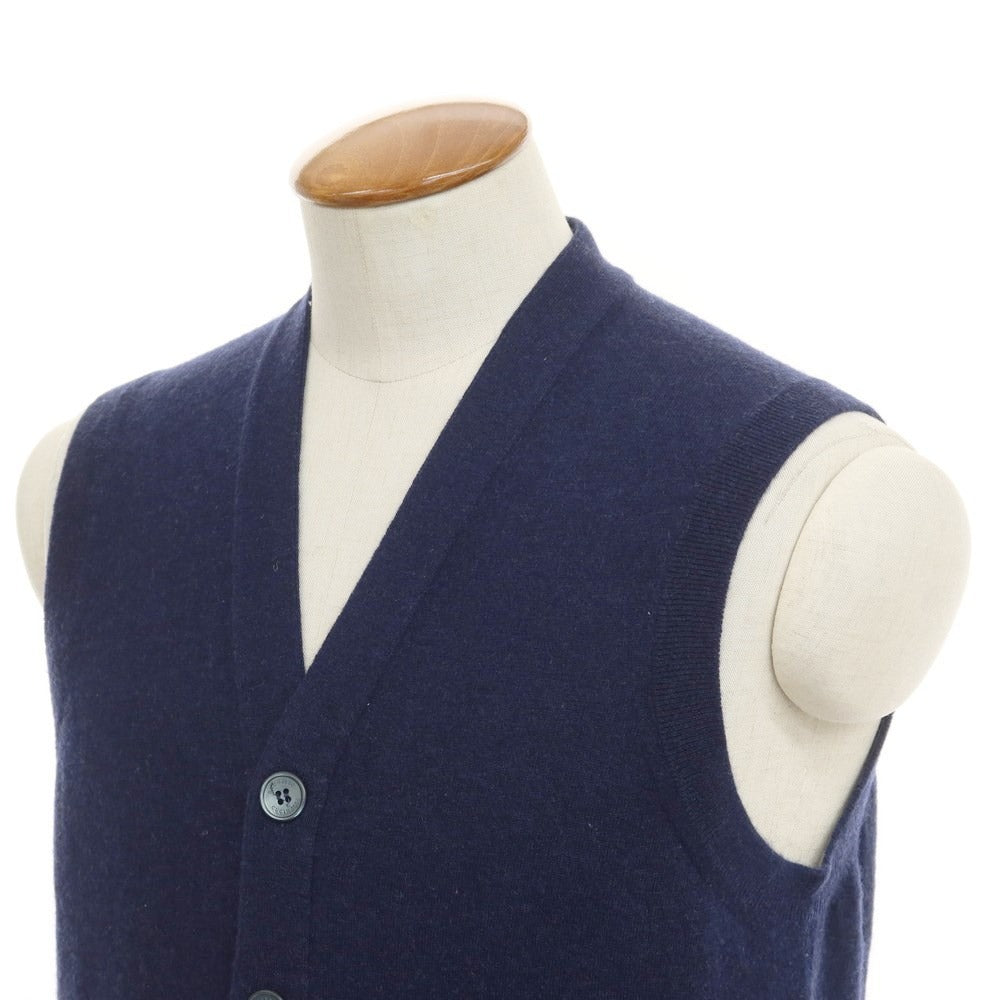 【中古】ブルネロクチネリ Brunello Cucinelli カシミヤ ニットベスト ネイビー【サイズ48】【NVY】【A/W】【状態ランクB】【メンズ】【768886】