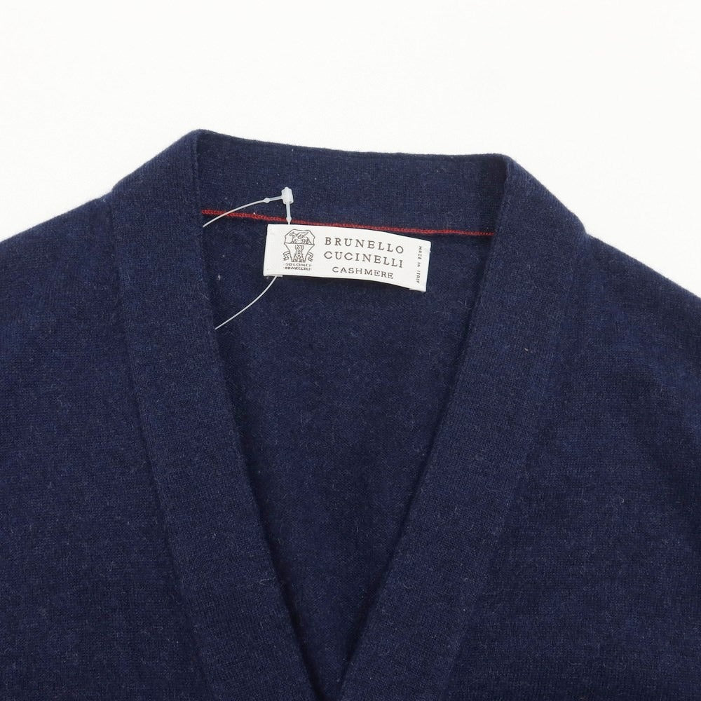 [Used] Brunello Cucinelli Cashmere Knit Vest Navy [Size 48] [NVY] [A/W] [Condition Rank B] ​​[Men&