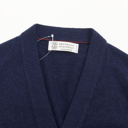 [Used] Brunello Cucinelli Cashmere Knit Vest Navy [Size 48] [NVY] [A/W] [Condition Rank B] ​​[Men&