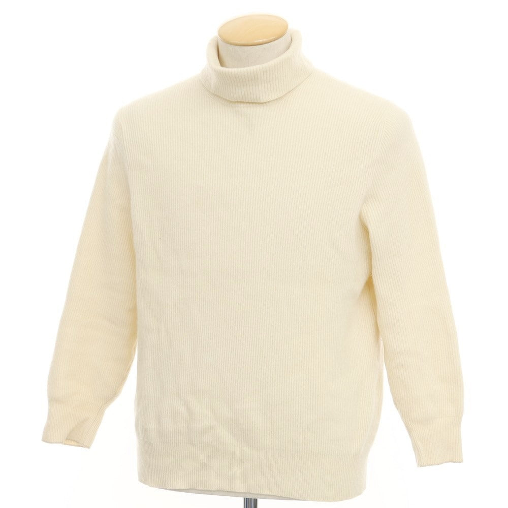 【中古】ブルネロクチネリ Brunello Cucinelli カシミヤ タートルネック プルオーバーニット クリーム【サイズS】【BEI】【A/W】【状態ランクC】【メンズ】【768886】