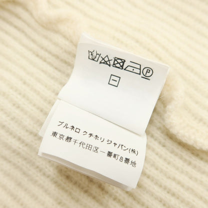 [Used] Brunello Cucinelli Cashmere Turtleneck Pullover Knit Cream [Size S] [BEI] [A/W] [Condition Rank C] [Men&