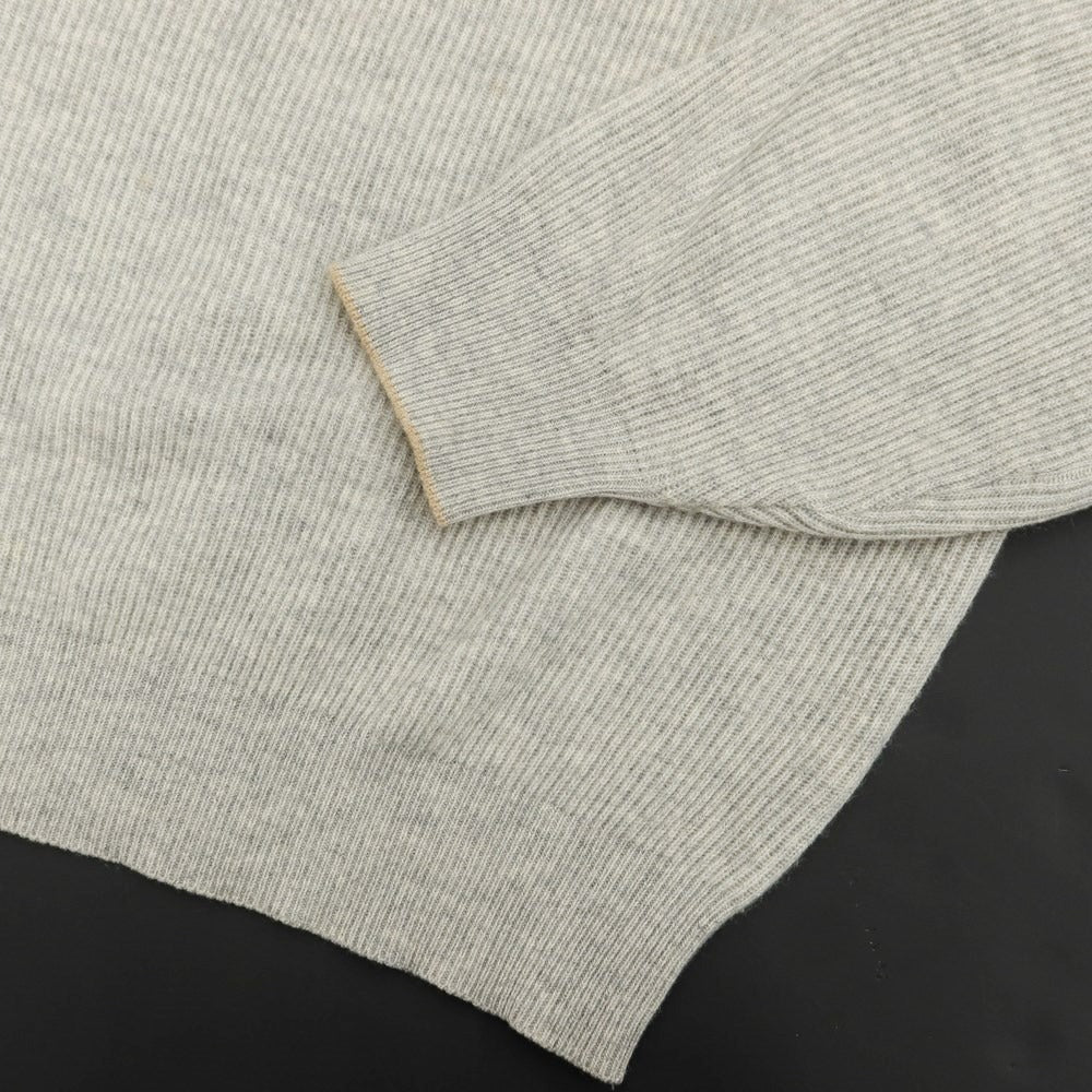 [Used] Brunello Cucinelli Cashmere Crew Neck Pullover Knit Light Gray [Size 48] [GRY] [A/W] [Condition Rank C] [Men&