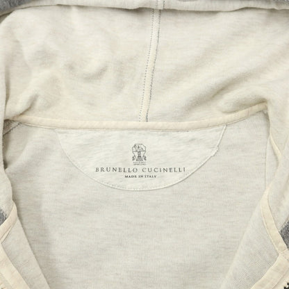 [Used] Brunello Cucinelli Cotton Zip-up Hoodie Grey [Size S] [GRY] [S/S/A/W] [Condition Rank D] [Men&