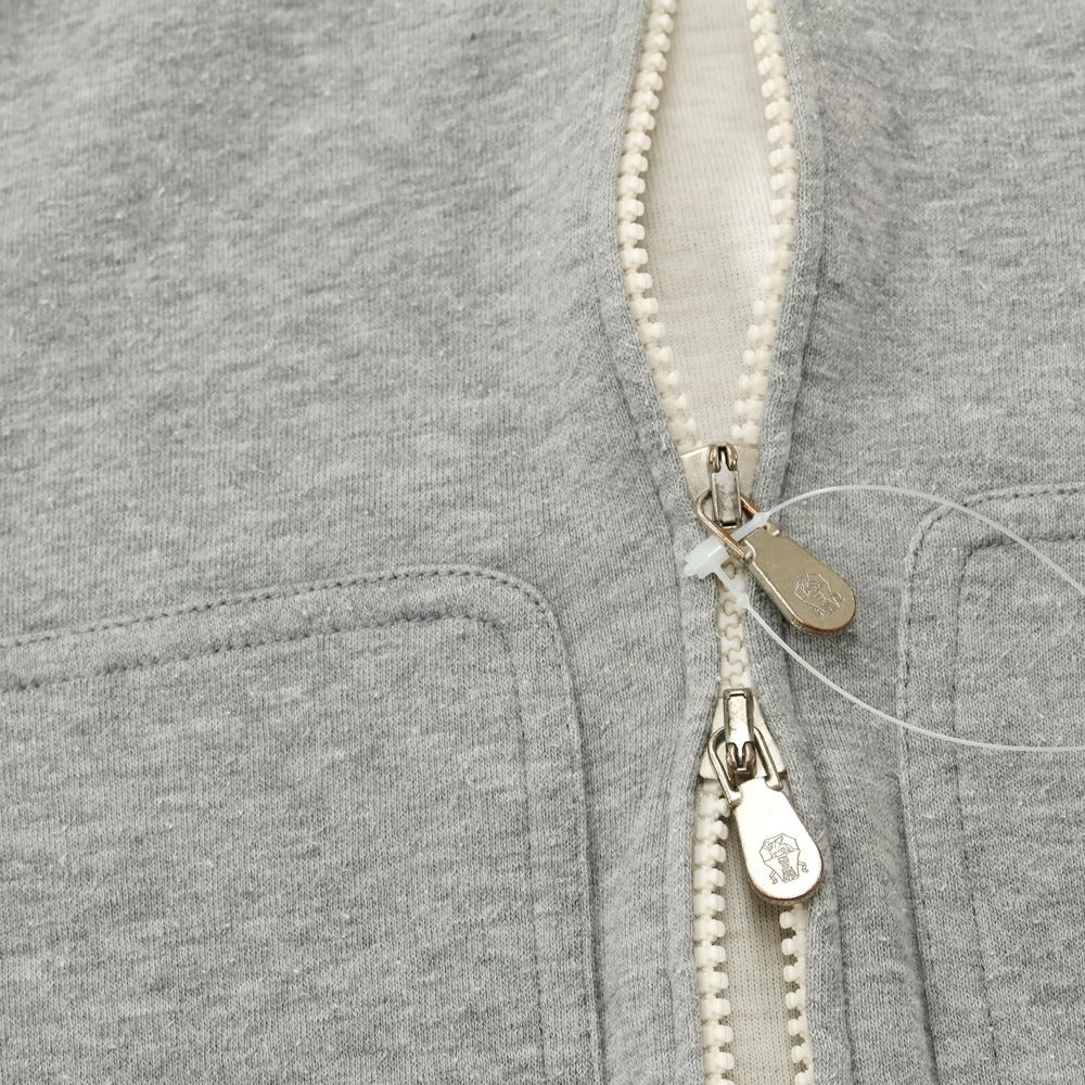 [Used] Brunello Cucinelli Cotton Zip-up Hoodie Grey [Size S] [GRY] [S/S/A/W] [Condition Rank D] [Men&