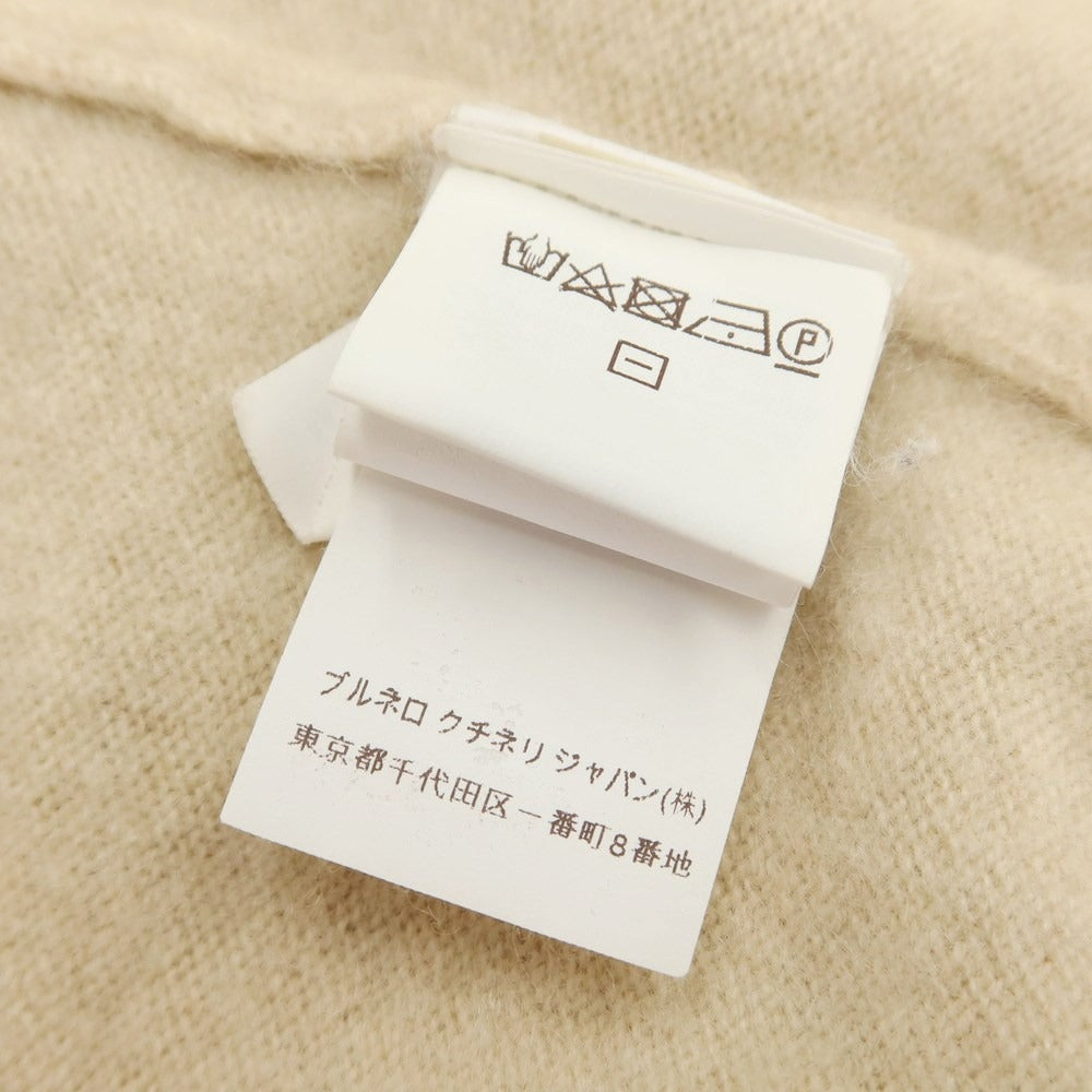 [Used] Brunello Cucinelli Cashmere knit zip-up hoodie, light beige [Size 46] [BEI] [A/W] [Condition Rank C] [Men&