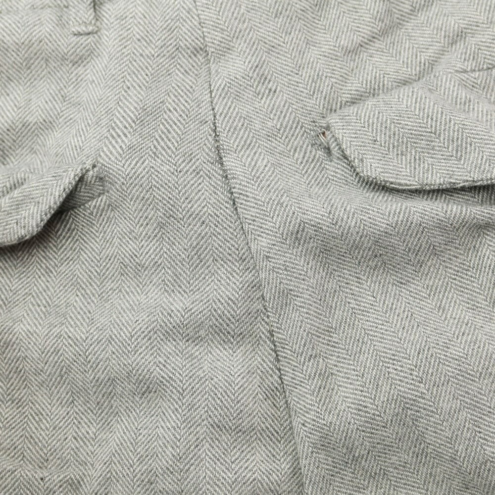 [Used] Brunello Cucinelli Herringbone Cotton Cargo Pants Gray x White [Size 46] [GRY] [A/W] [Condition Rank D] [Men&