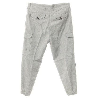 [Used] Brunello Cucinelli Herringbone Cotton Cargo Pants Gray x White [Size 46] [GRY] [A/W] [Condition Rank D] [Men&