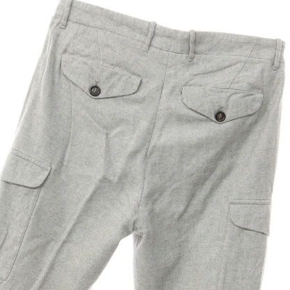 [Used] Brunello Cucinelli Herringbone Cotton Cargo Pants Gray x White [Size 46] [GRY] [A/W] [Condition Rank D] [Men&