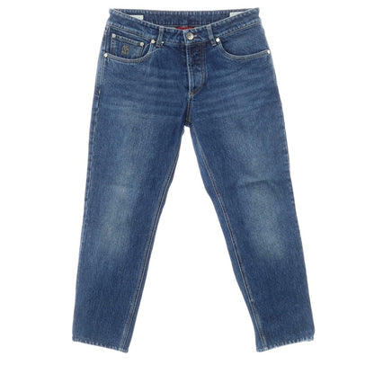 [Used] Brunello Cucinelli processed denim pants jeans navy blue [size 46] [NVY] [S/S/A/W] [Condition rank C] [Men&