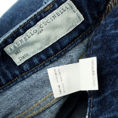 [Used] Brunello Cucinelli processed denim pants jeans navy blue [size 46] [NVY] [S/S/A/W] [Condition rank C] [Men&