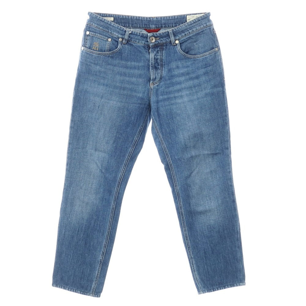 [Used] Brunello Cucinelli processed denim pants jeans blue [size 46] [BLU] [S/S/A/W] [Condition rank C] [Men&