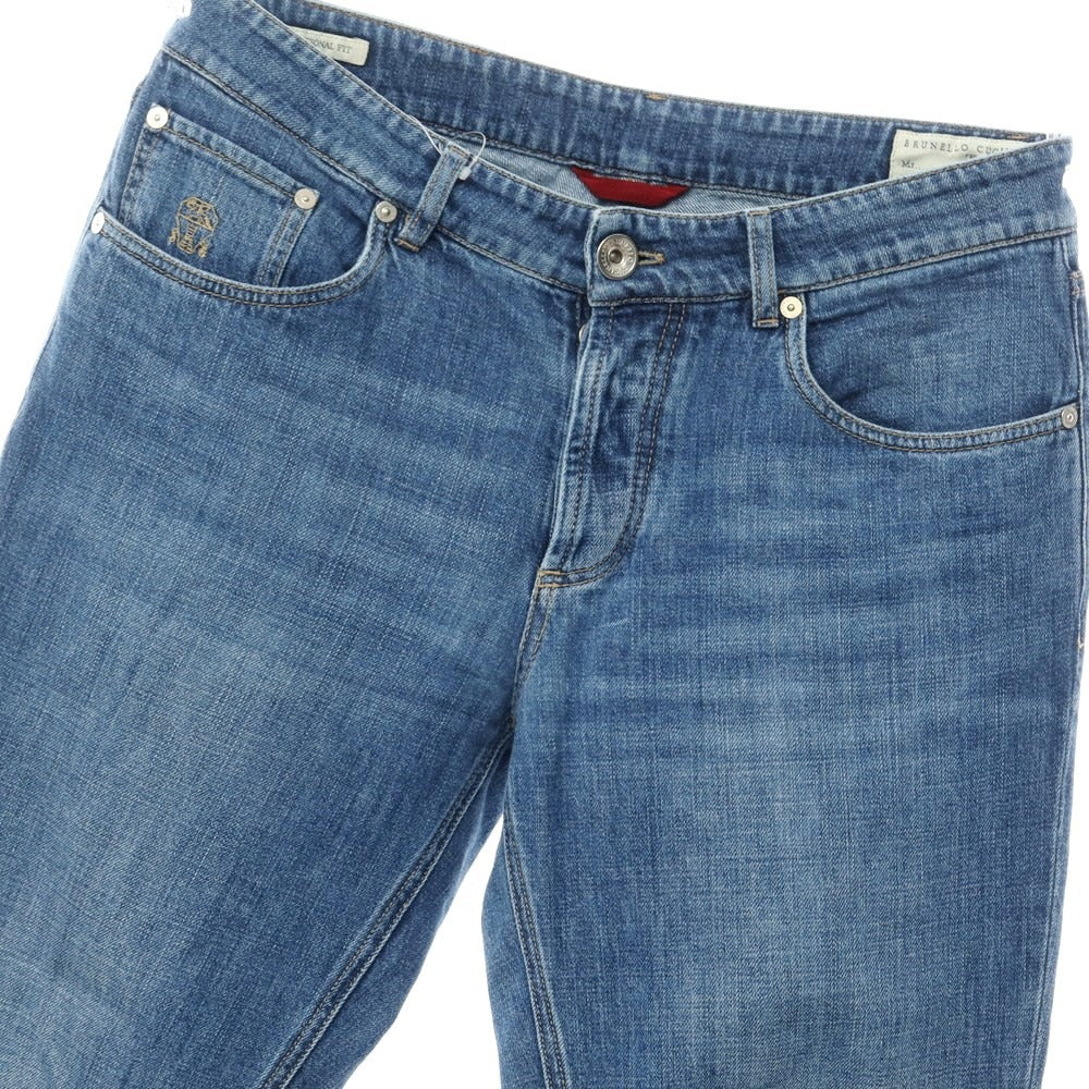 [Used] Brunello Cucinelli processed denim pants jeans blue [size 46] [BLU] [S/S/A/W] [Condition rank C] [Men&