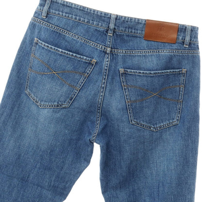 [Used] Brunello Cucinelli processed denim pants jeans blue [size 46] [BLU] [S/S/A/W] [Condition rank C] [Men&
