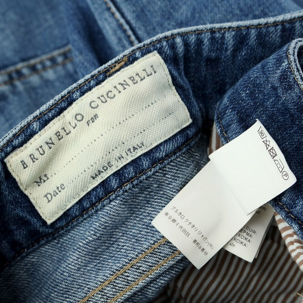 [Used] Brunello Cucinelli processed denim pants jeans blue [size 46] [BLU] [S/S/A/W] [Condition rank C] [Men&