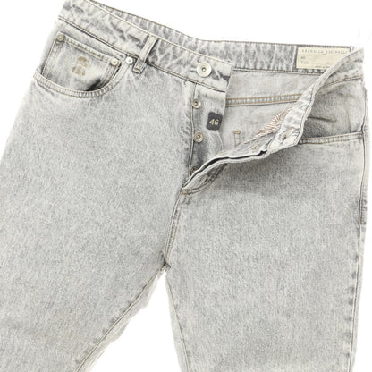 [Used] Brunello Cucinelli processed denim pants, jeans, light gray [Size 46] [GRY] [S/S/A/W] [Condition Rank B] ​​[Men&