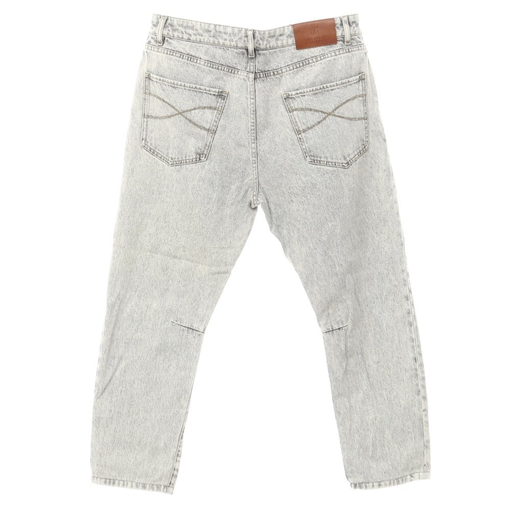 [Used] Brunello Cucinelli processed denim pants, jeans, light gray [Size 46] [GRY] [S/S/A/W] [Condition Rank B] ​​[Men&