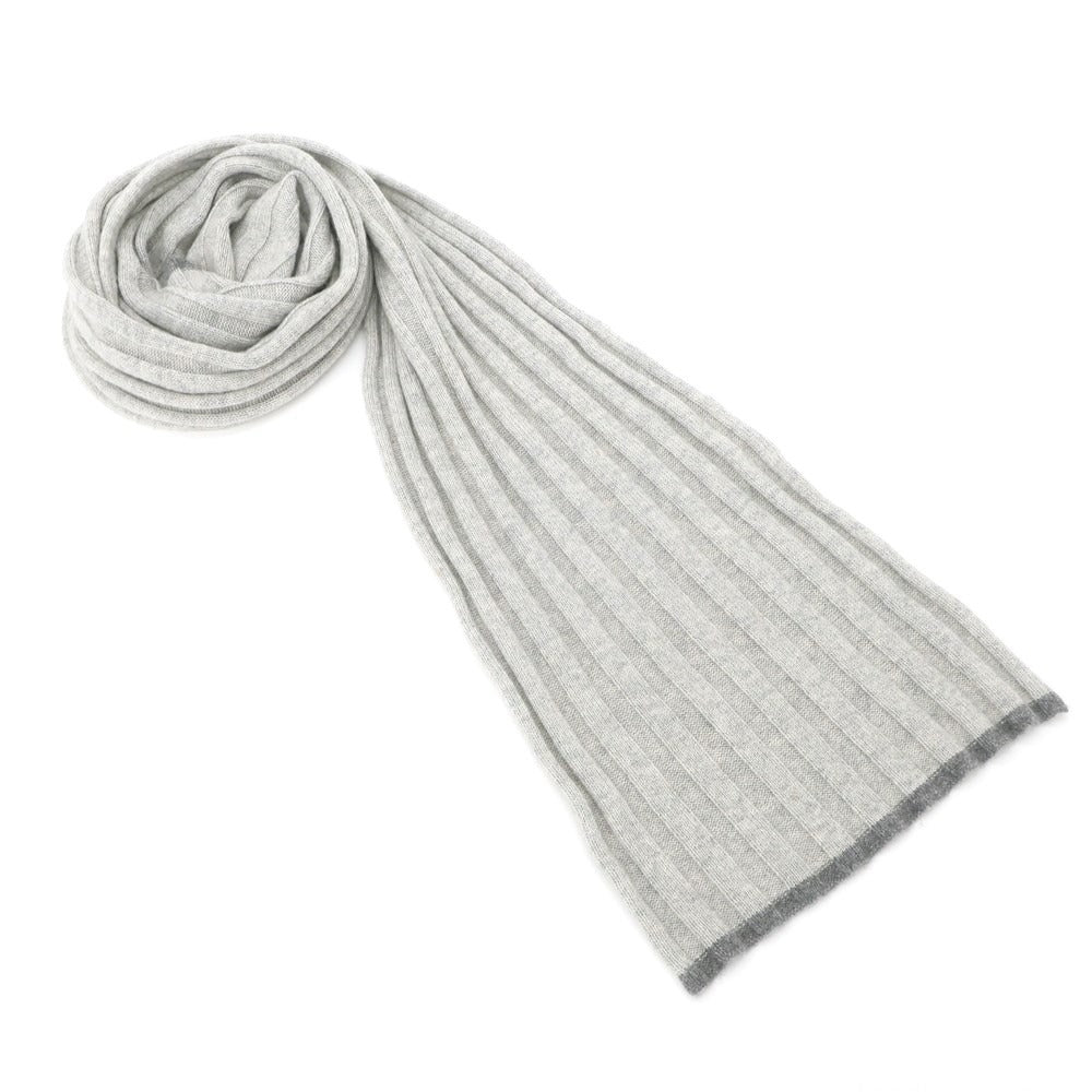 [Used] Brunello Cucinelli Cashmere Knit Scarf Grey [GRY] [A/W] [Condition Rank C] [Men&
