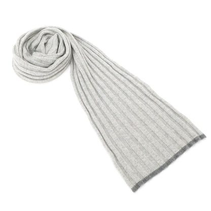 [Used] Brunello Cucinelli Cashmere Knit Scarf Grey [GRY] [A/W] [Condition Rank C] [Men&