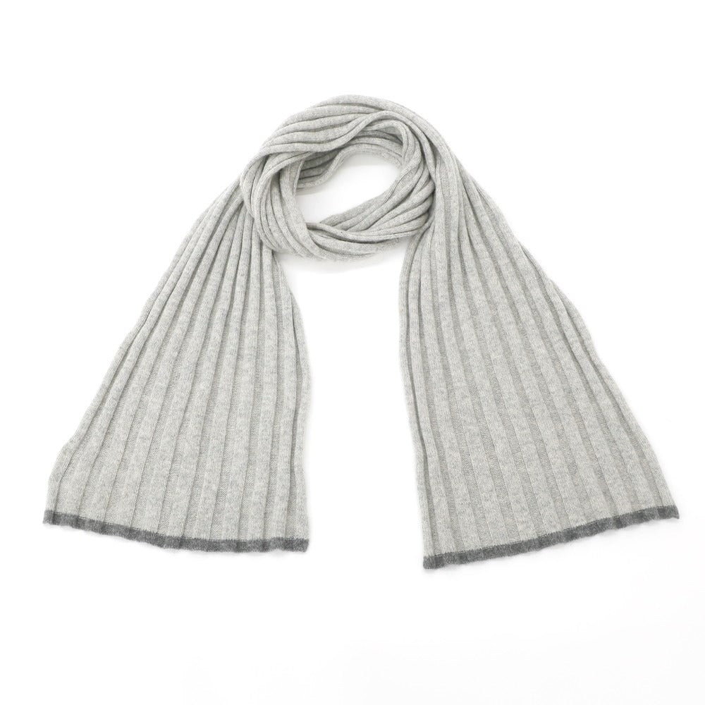 [Used] Brunello Cucinelli Cashmere Knit Scarf Grey [GRY] [A/W] [Condition Rank C] [Men&